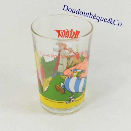 Mustard glass Asterix and Obelix MESH Goscinny-Uderzo N°1 1989