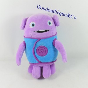 Peluche Oh avec son et rire extra terrestre En route Dreamworks violet 26 cm