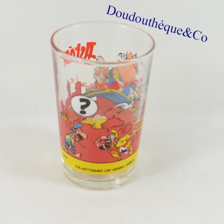 Mustard glass Asterix and Obelix MESH Goscinny-Uderzo N°7 1990