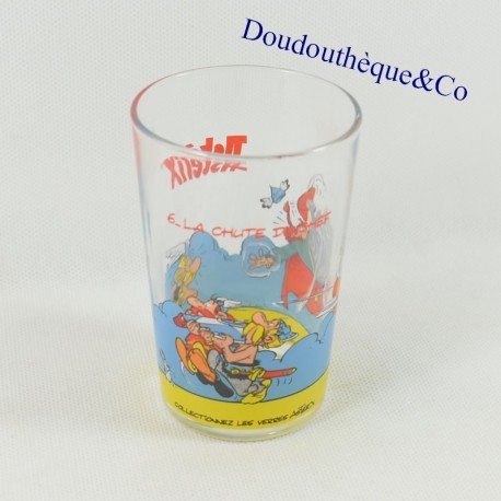 Mustard glass Asterix and Abraracourcix MESH Goscinny-Uderzo N°6 1989