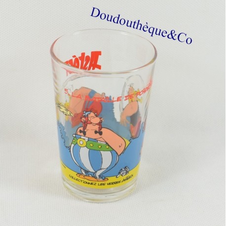 Obelix mustard glass and Ordralfabétix MESH Goscinny-Uderzo N°5 1989