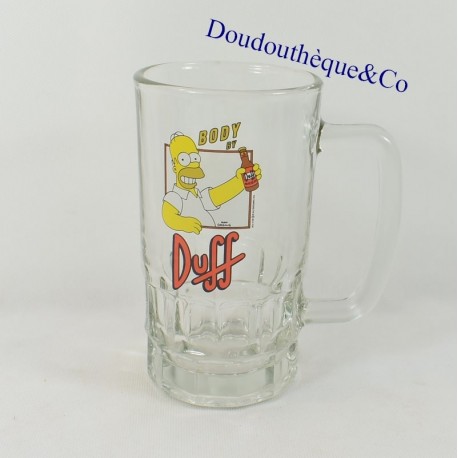 Cerveza chope Homer SIMPSONS Body By Duff vidrio transparente 16 cm