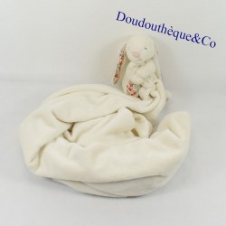 Doudou rabbit JELLYCAT and its blanket ears and legs flowered 18 cm