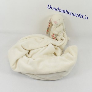 Doudou Kaninchen JELLYCAT und seine Blühende Ohren und Pfoten 18 cm