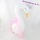 Cisne de felpa PRIMARK blanco tutú rosa corona 34 cm