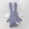 Musical plush angel rabbit TROUSSELIER sailor shirt blue and white 23 cm