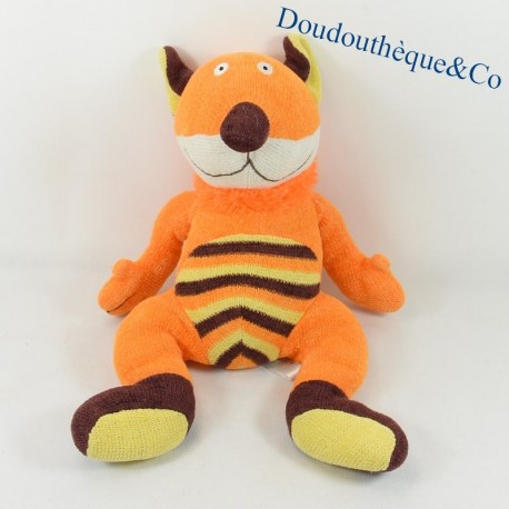 Peluche fox FANTASY TOYS arancione e marrone 40 cm