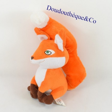 Peluche renard LE PETIT PRINCE orange et blanc 2011 32 cm