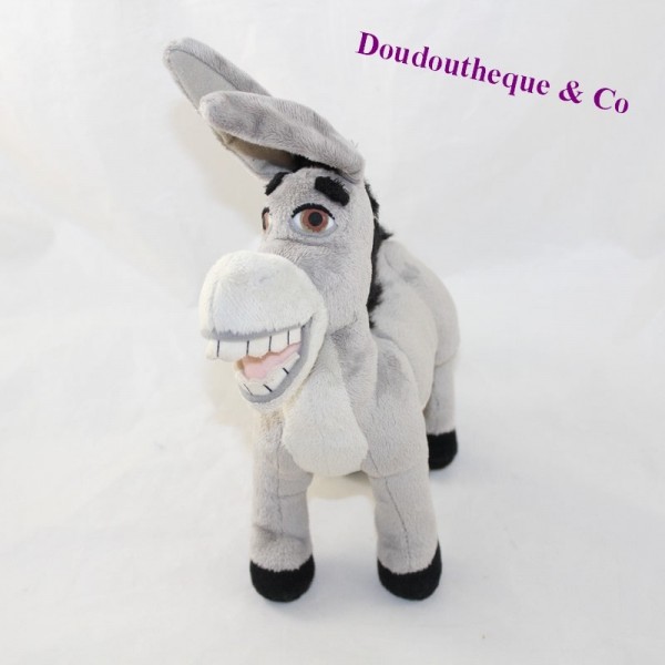 Plush donkey UNIVERSAL STUDIOS Dreamwoks Shrek gray black 20 cm