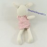 Doudou rabbit DPAM baby white polka dot dress cherry bellhole From the same to the same 30 cm