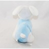 Peluche chien OBAIBI vibrant bleu blanc cocard oeil 23 cm