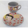 Bowl + plate Betty Boop KING FEATURES breakfast set large bowl and saucer heart
