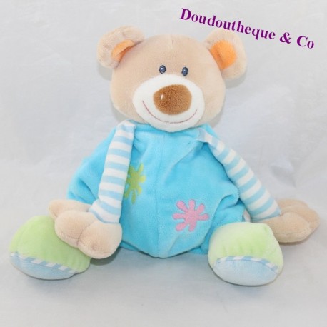 Doudou semi plat bär NATTOU blau Doudou semi plat bär NATTOU blau