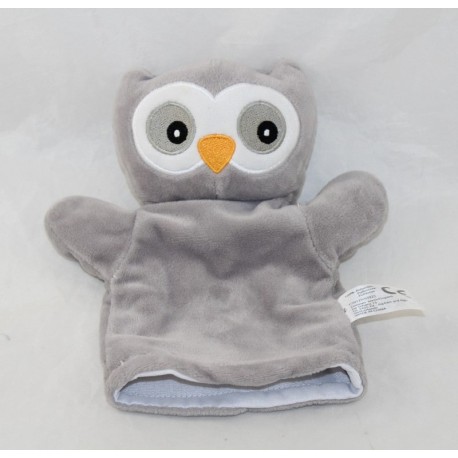 Doudou puppet owl ZEEMAN gray owl 20 cm