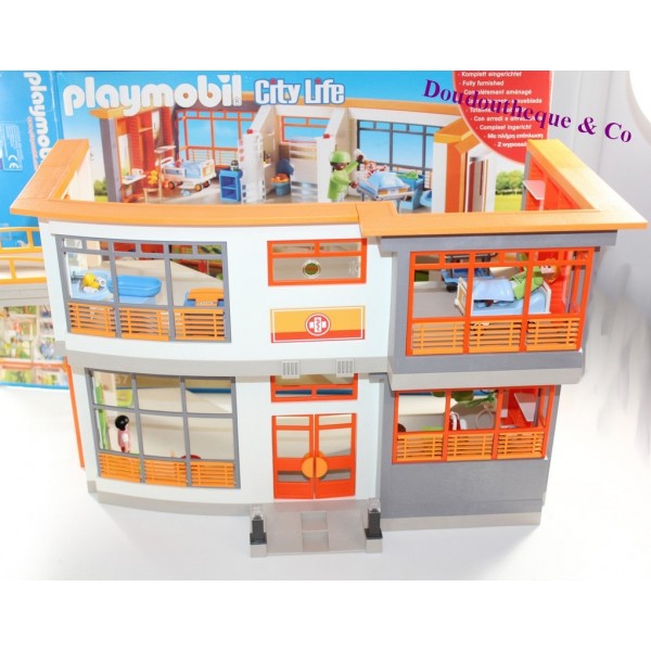 Toy pediatric hospital arranged City Action PLAYMOBIL game of...