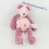 Doudou mouse MARESE Noélie The Zooxoo pink with multicolored polka dots 25 cm