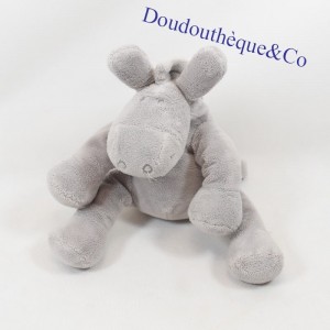 Peluche Paco âne NOUKIE'S Poudre d'étoile gris 18 cm