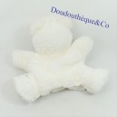 Doudou marionnette ours  SIMBA TOYS blanc et roux 23 cm