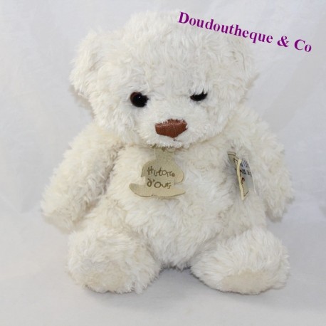 Doudou Bären Geschichte Umarmung weiß Elfenbein HO1436 Doudou Bären Geschichte Umarmung weiß Elfenbein HO1436
