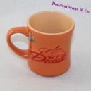 Mug in relief DIDDL orange ceramic cup