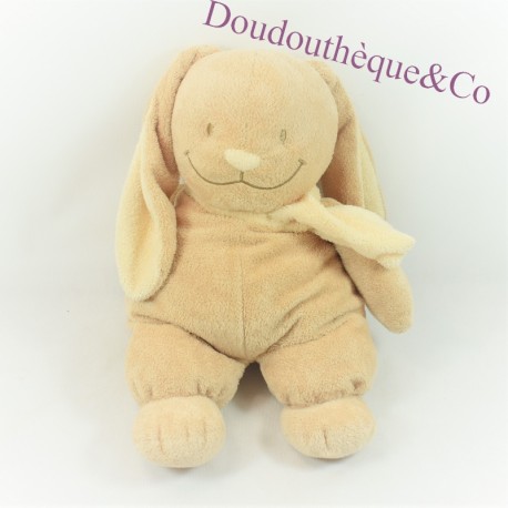 Plush rabbit NICOTOY beige scarf unbleach big smile 36 cm