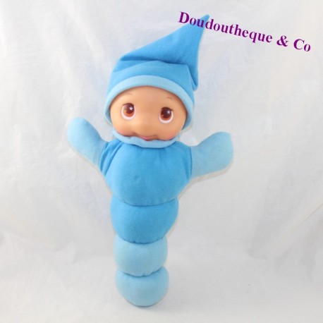Lucierne de felpa CARREFOUR BEBE oruga cara azul de plastico 28 c