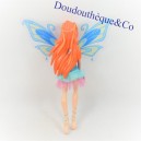 Figurine fée bloom KINDER Winx Club bleue ailes plastique 23 cm