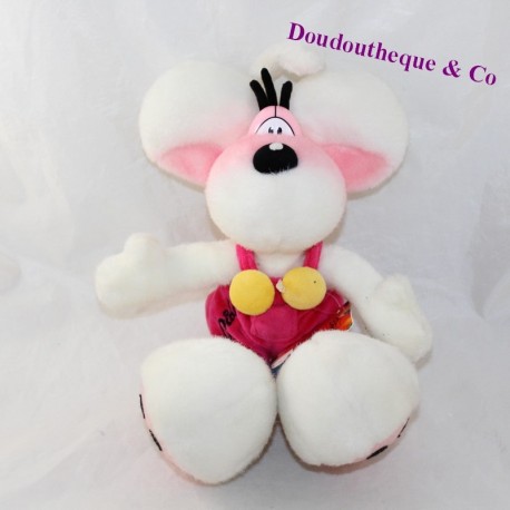 Plush mouse DIDDL pink overalls 32 cm - SOS doudou
