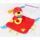 Doudou flat dog BRUIN Toys'r'us red blue