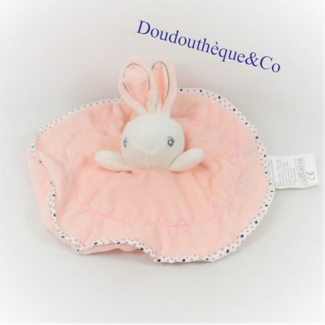 Doudou flat rabbit NANJING round pink garland 21 cm