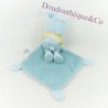 Doudou rabbit CHEEKBONE handkerchief blue plane bear orange 36 cm