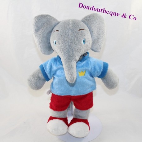 Elefante peluche musicale Babar LANSAY Le avventure di Badou Elefante peluche musicale Babar LANSAY Le avventure di Badou