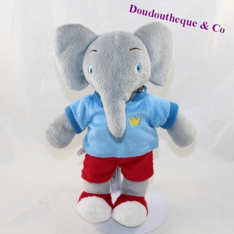 Musical plush elephant Babar LANSAY The adventures of Badou