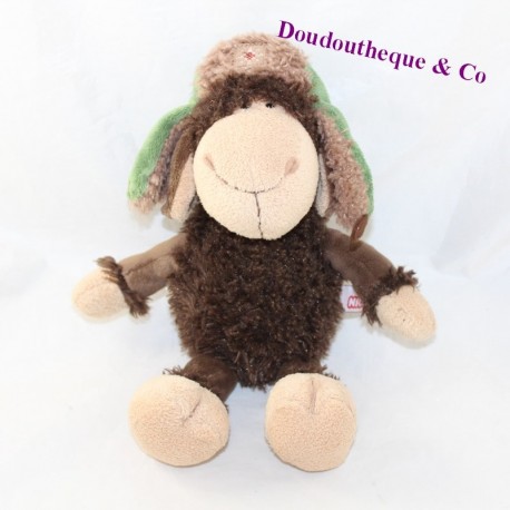 Peluche mouton NICI chapka marron