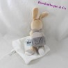 Doudou handkerchief rabbit BABY NAT' Pearl and Perlim