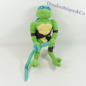 Peluche Tortue Ninja PLAY BY PLAY TMNT épée verte bandeau bleu 33 cm