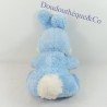 Plush rabbit TEDDY BLUE WHITE VINTAGE TONGUE PULLED 30 cm