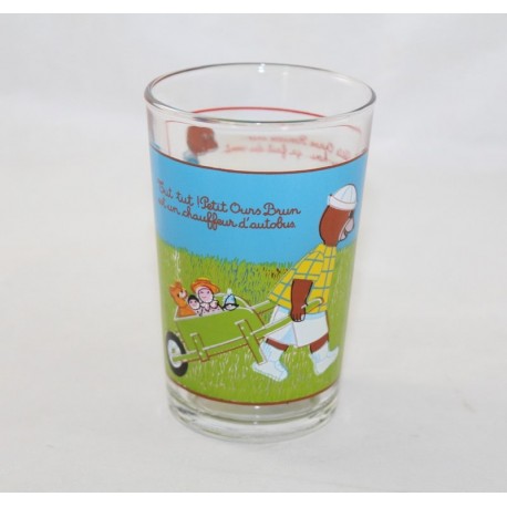 Verre Petit ours brun EURAL FR3 Bayard Presse Pomme d'Api Danièle Bour toboggan