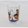 Glass Smurfs PEYO 1990 cosmonaut and prehistoric Smurfs
