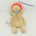 Doudou flacher Löwe SIMBA TOYS Nicotoy blauer Schal Streifen 32 m