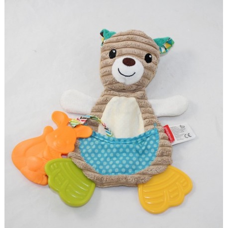 Doudou Flach känguru INFANTINO Multi-Material Zahnring Wachdopp 25 cm