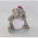 NOUKIE'S Victoria and Lucie Pink Grey Moon Musical Plush Dragon 20 cm