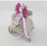 NOUKIE'S Victoria and Lucie Pink Grey Moon Musical Plush Dragon 20 cm