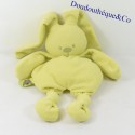 Rabbit semi-flat cuddly toy NATTOU green bows 30 cm