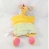 Doudou puppet donkey and horse DOUDOU AND COMPANY yellow and red 26 cm