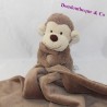 Doudou handkerchief monkey JELLYCAT brown