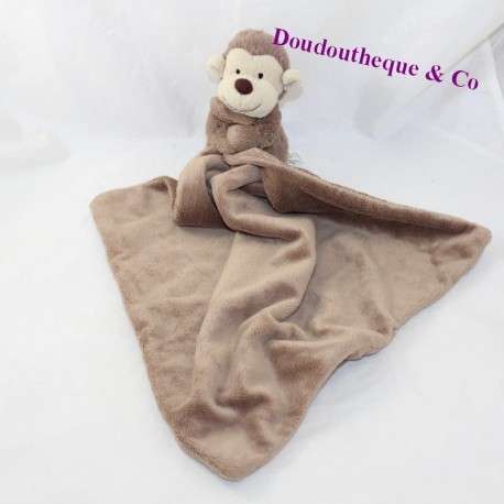 Doudou handkerchief monkey JELLYCAT brown