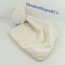 Doudou hedgehog TOAST AND CHOCOLATE handkerchief white ecru 38 cm