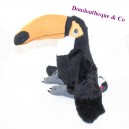 Peluche oiseau toucan WILD REPUBLIC noir bec orange