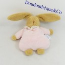 Bunny cuddly toy TROUSSELIER pink bunting bell 20 cm